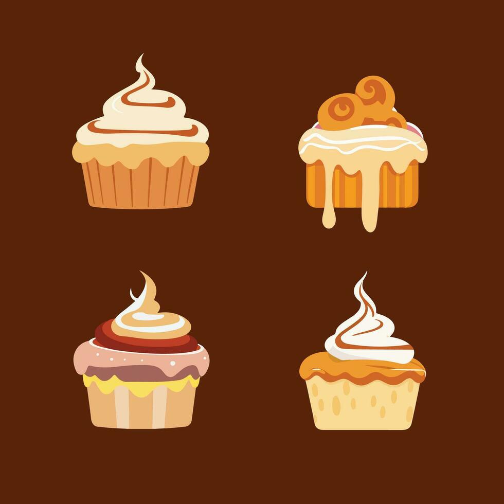 Birthday cake weddings events and celebrations vector