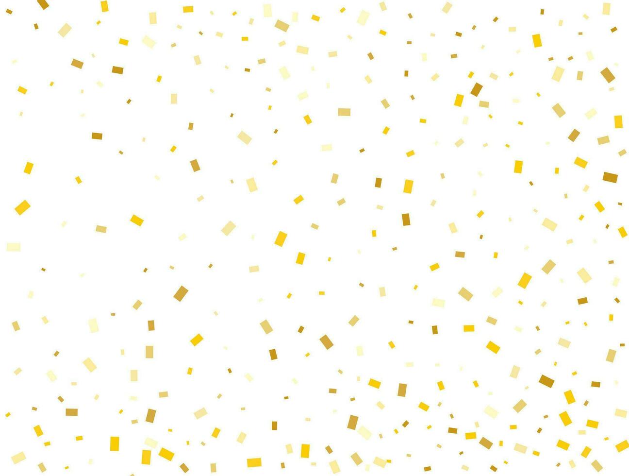 Light Golden glitter Rectangles confetti background. Pastel holiday texture. vector