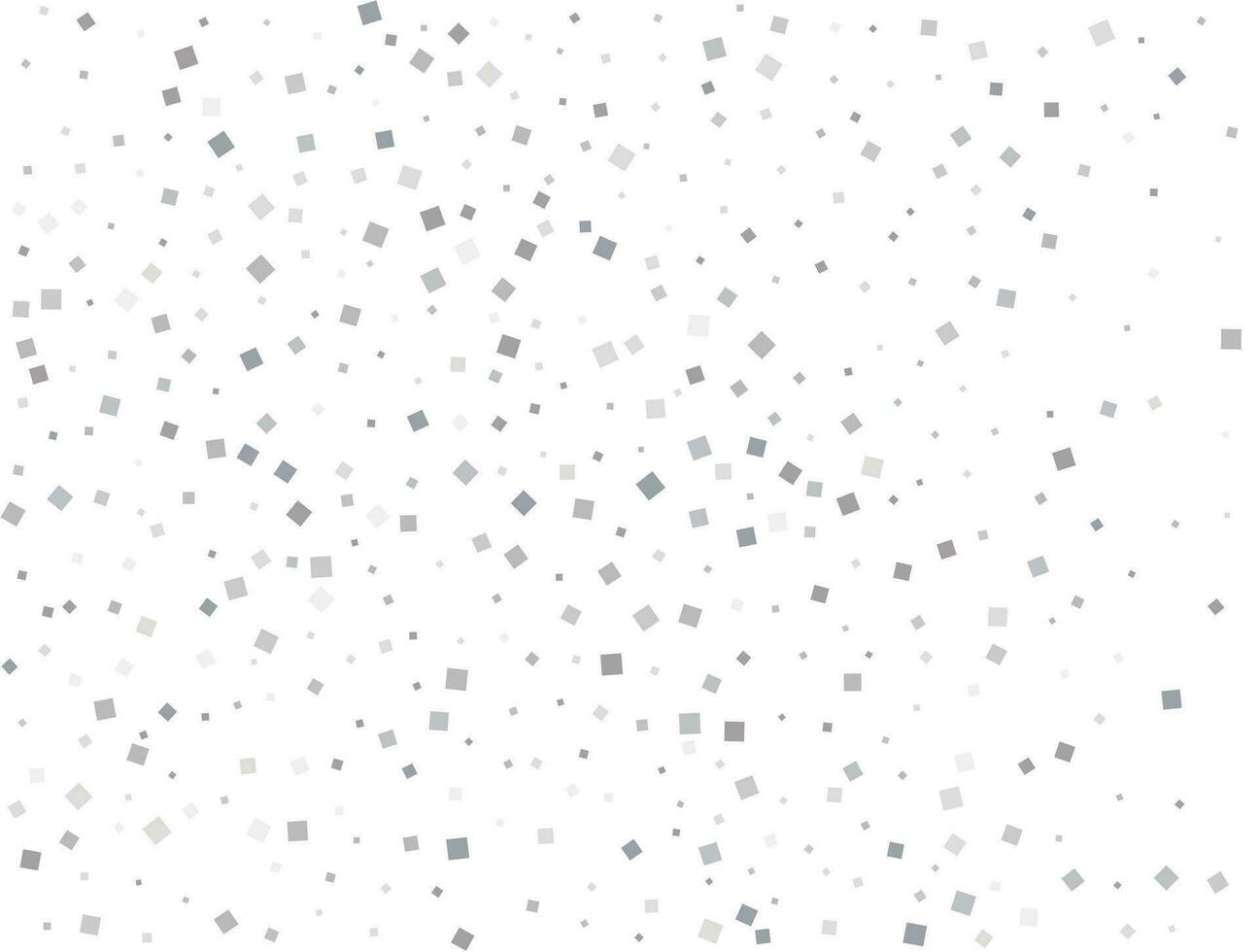 Pattern with silver squares. Silver squares Holiday Confetti. Festive decor. Vector illustration.