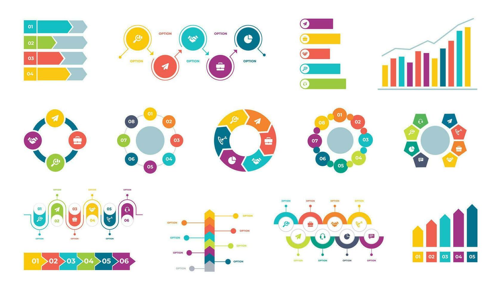 plantilla de diseño infográfico vector