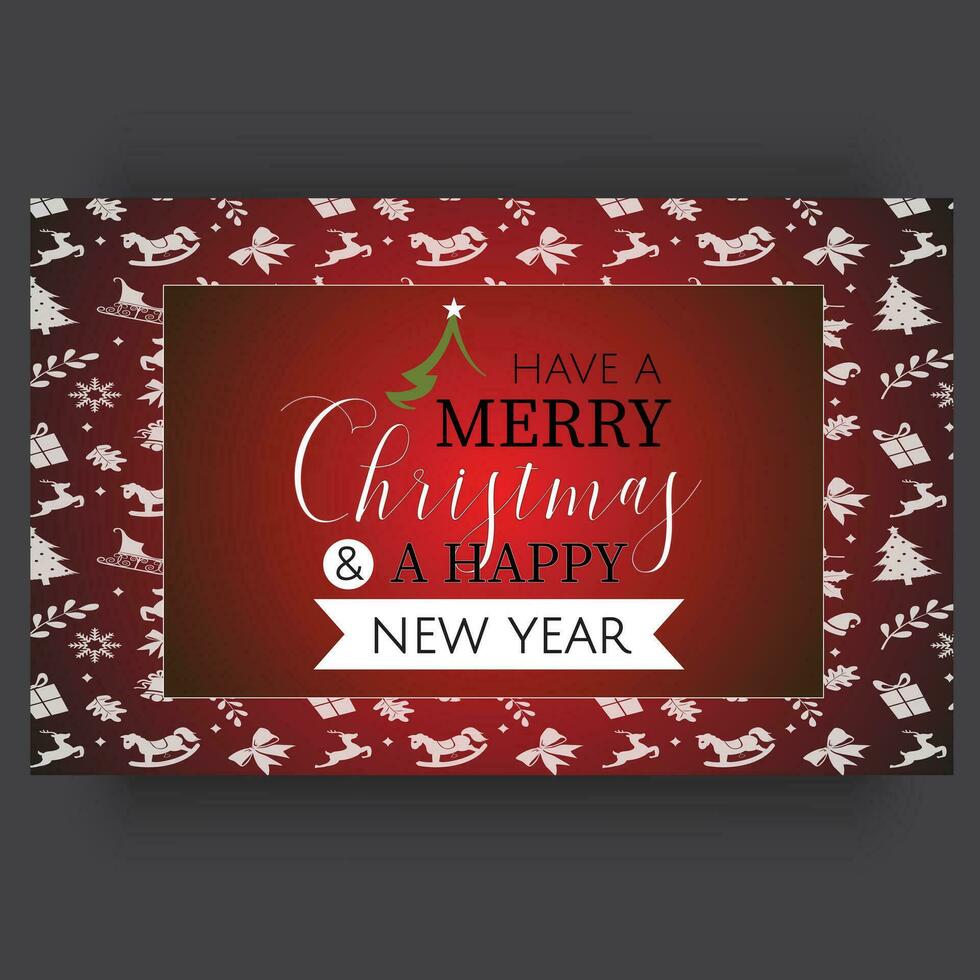 Print vector Christmas background design