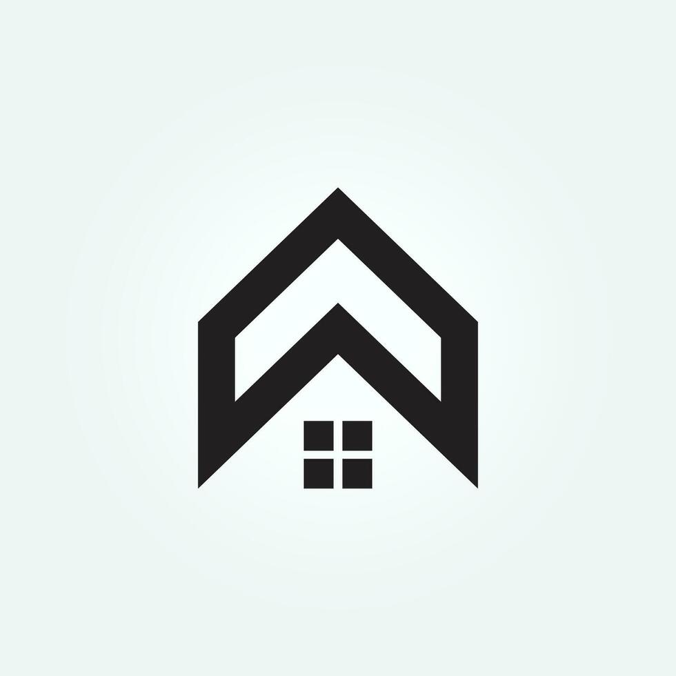 house logo icon design vector illustration template