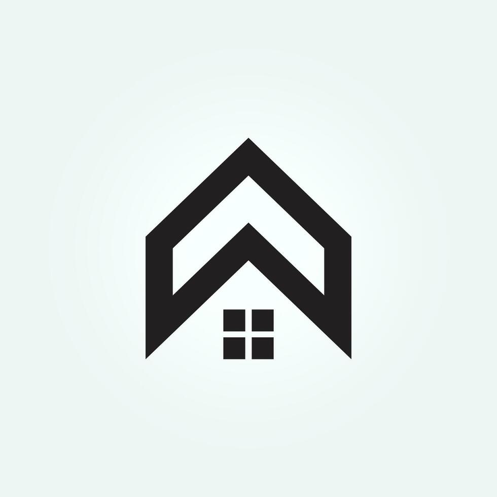 house logo icon design vector illustration template