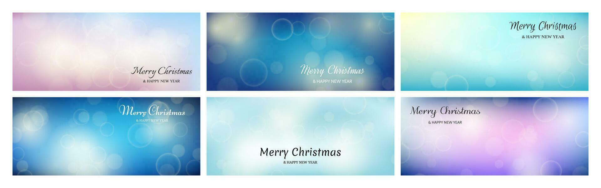 Bokeh background with New Year inscription vector