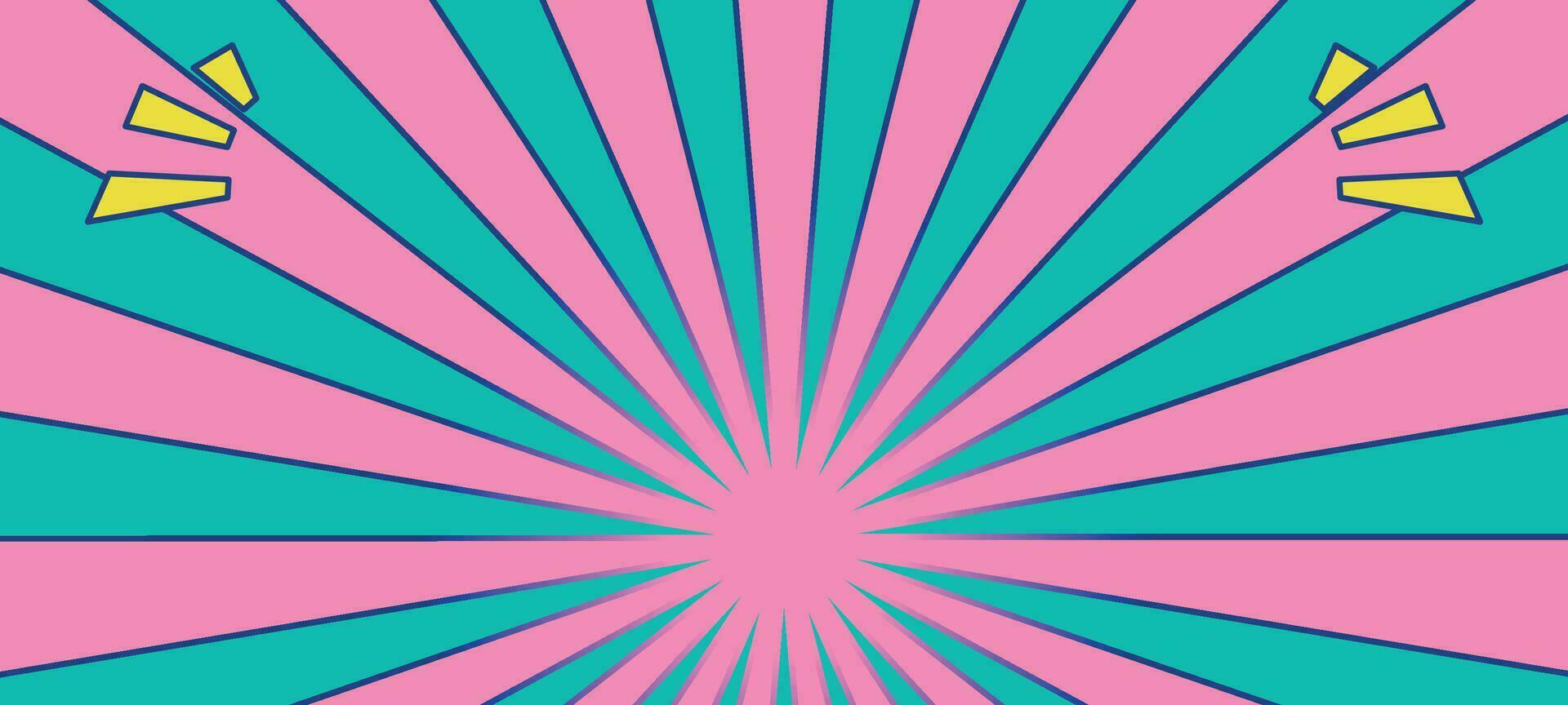 Radial abstract stripes background vector