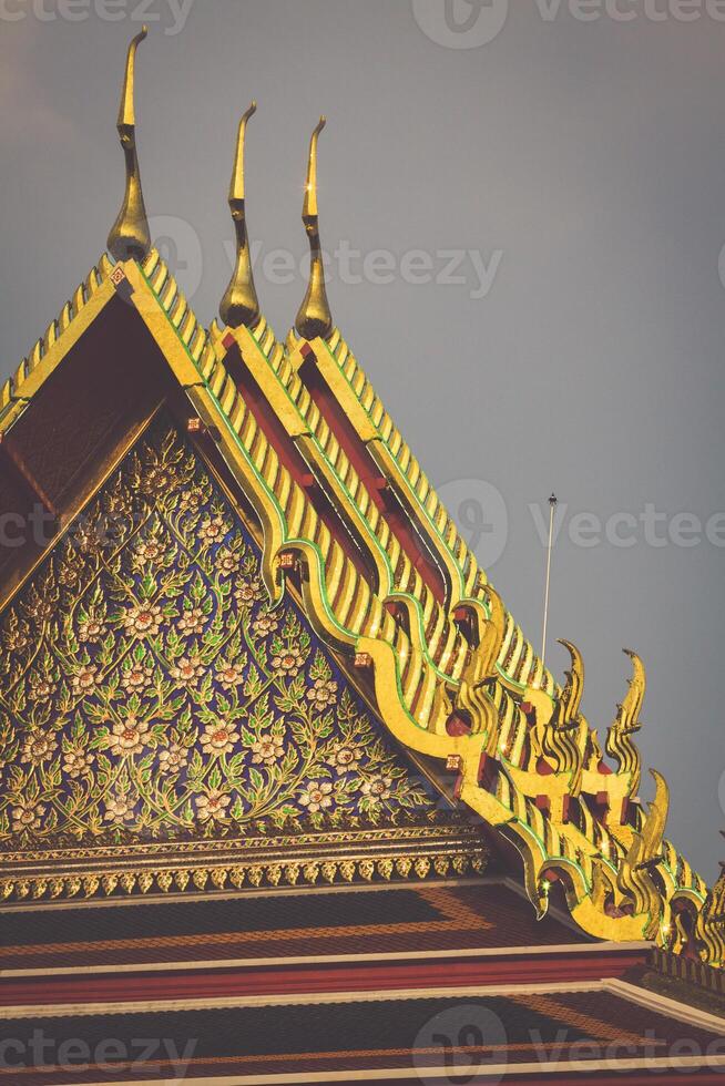 Thai ancient colorful. Located in Bangkok, Thailand photo