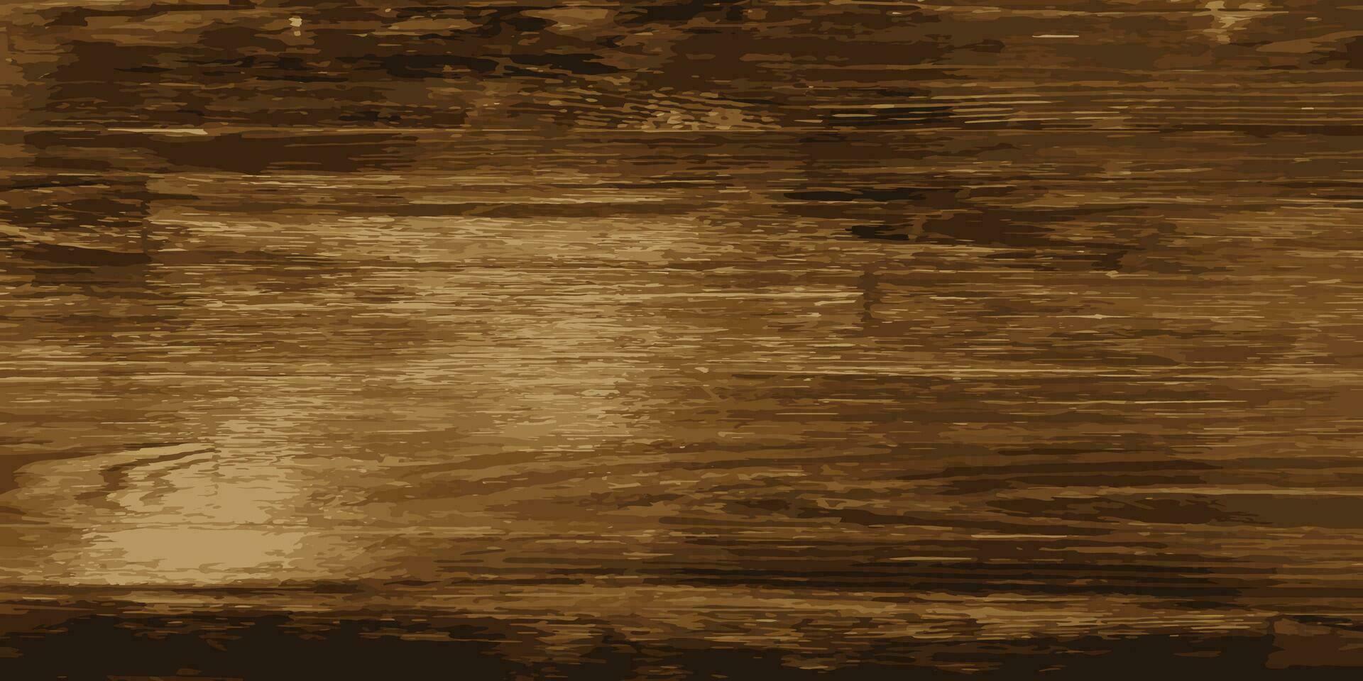 Vintage dark wood background. Old vintage wood texture. Vector illustration