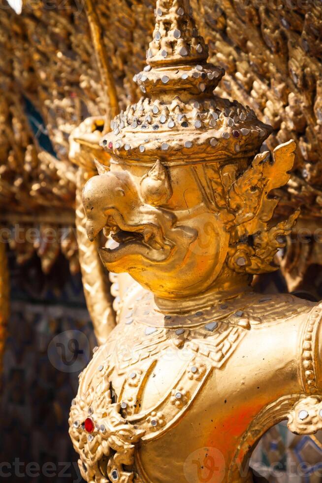 Golden Garuda of Wat Phra Kaew at Bangkok, Thailand photo