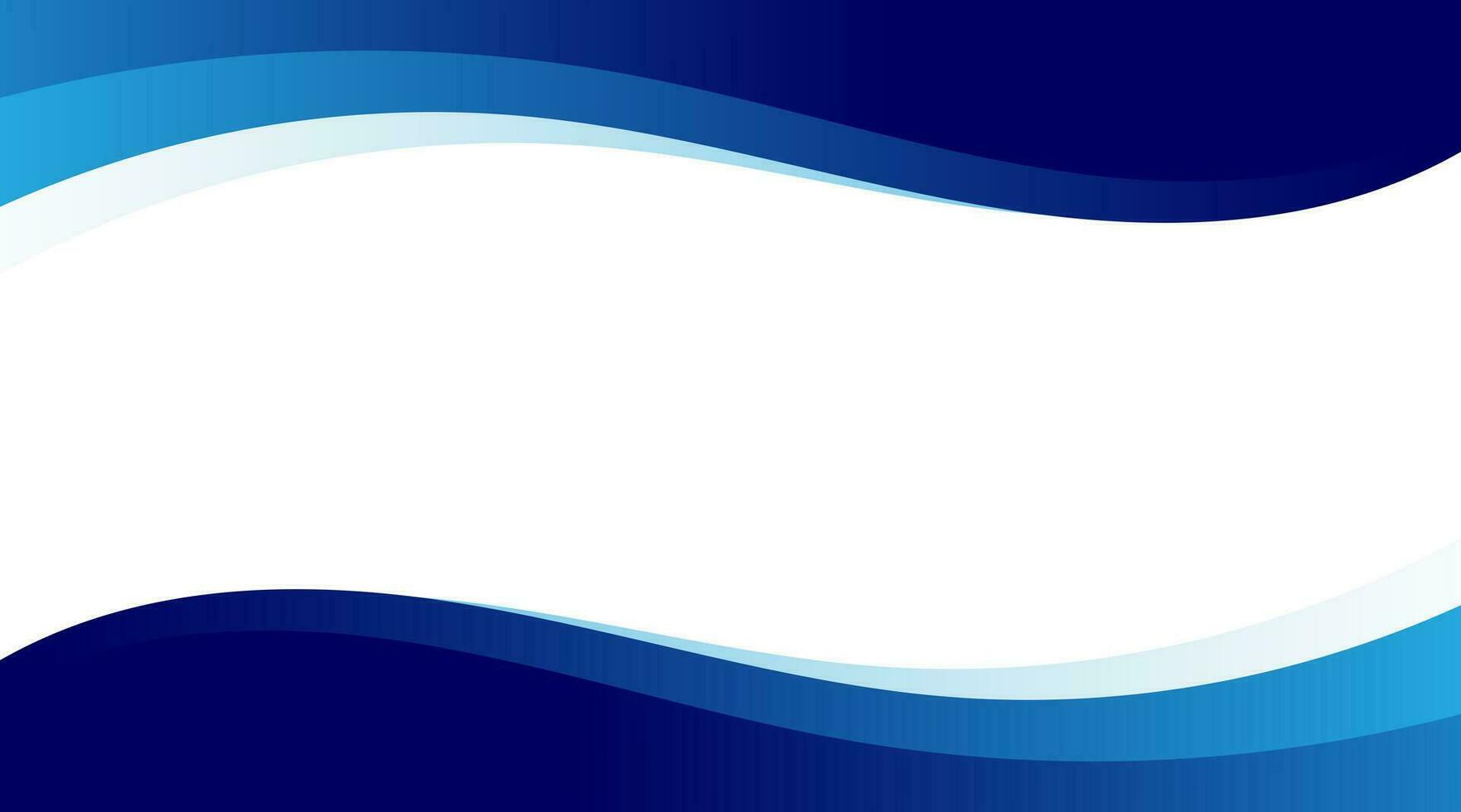 Abstract business banner background with blue modern curve. Vector illustration