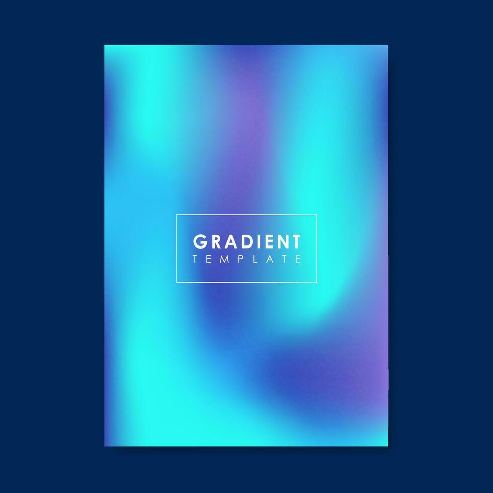 Colorful gradient background templates. Vector illustration.