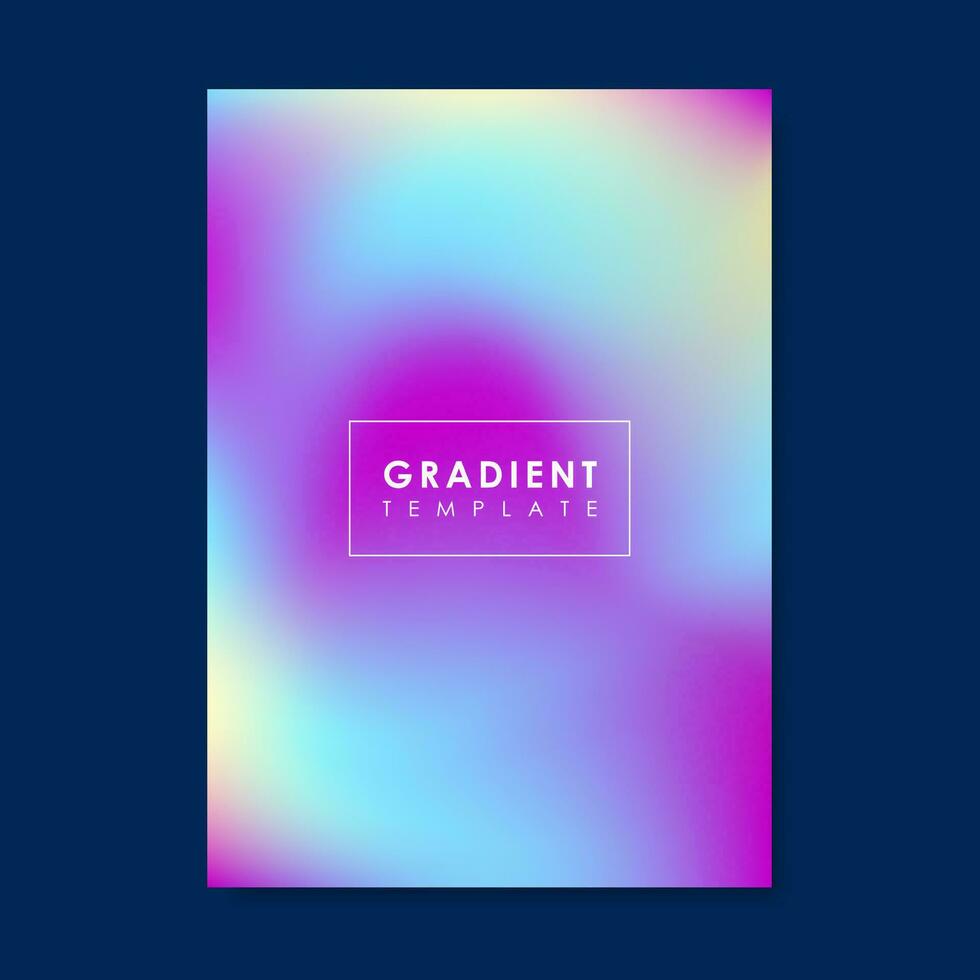 Colorful gradient background templates. Vector illustration.