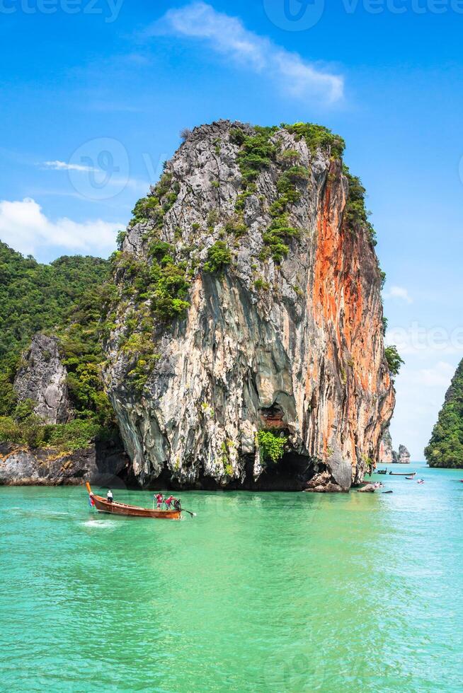 Beautiful scenery of Phang Nga National Park in Thailand photo