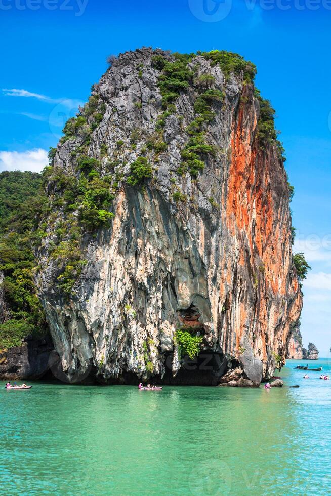 Beautiful scenery of Phang Nga National Park in Thailand photo