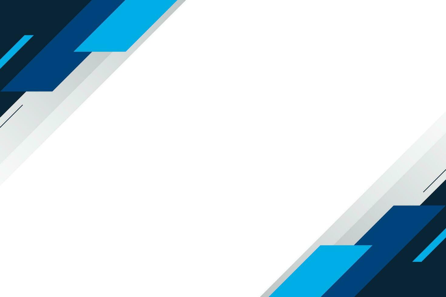 Abstract background for presentation with business concept and blue geometric shapes. Vector illustration