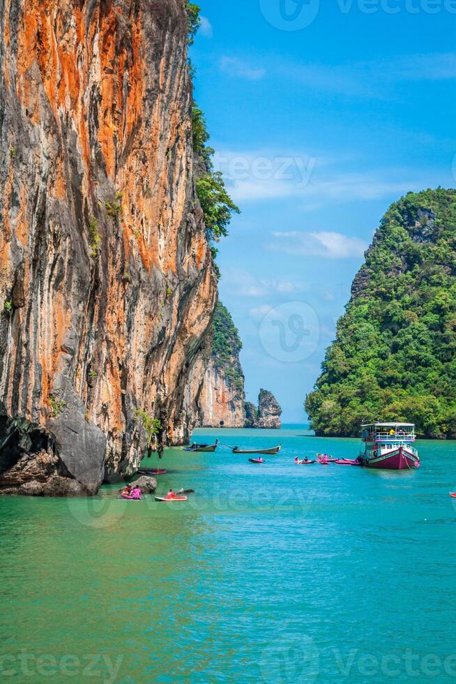 Beautiful scenery of Phang Nga National Park in Thailand photo