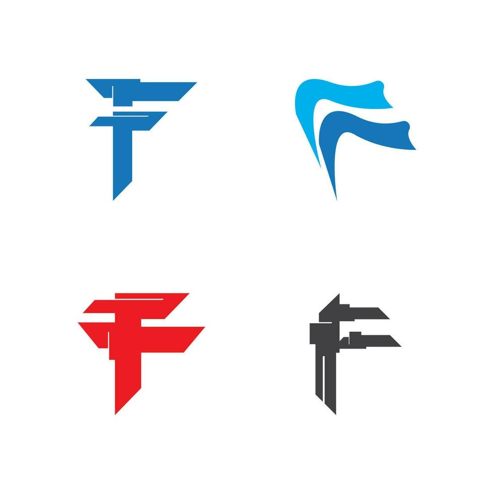 F letra logo vector modelo