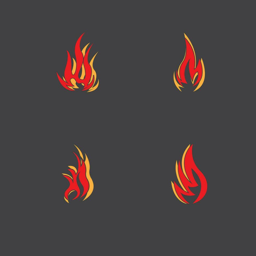 fuego fuego logo vector modelo ilustración