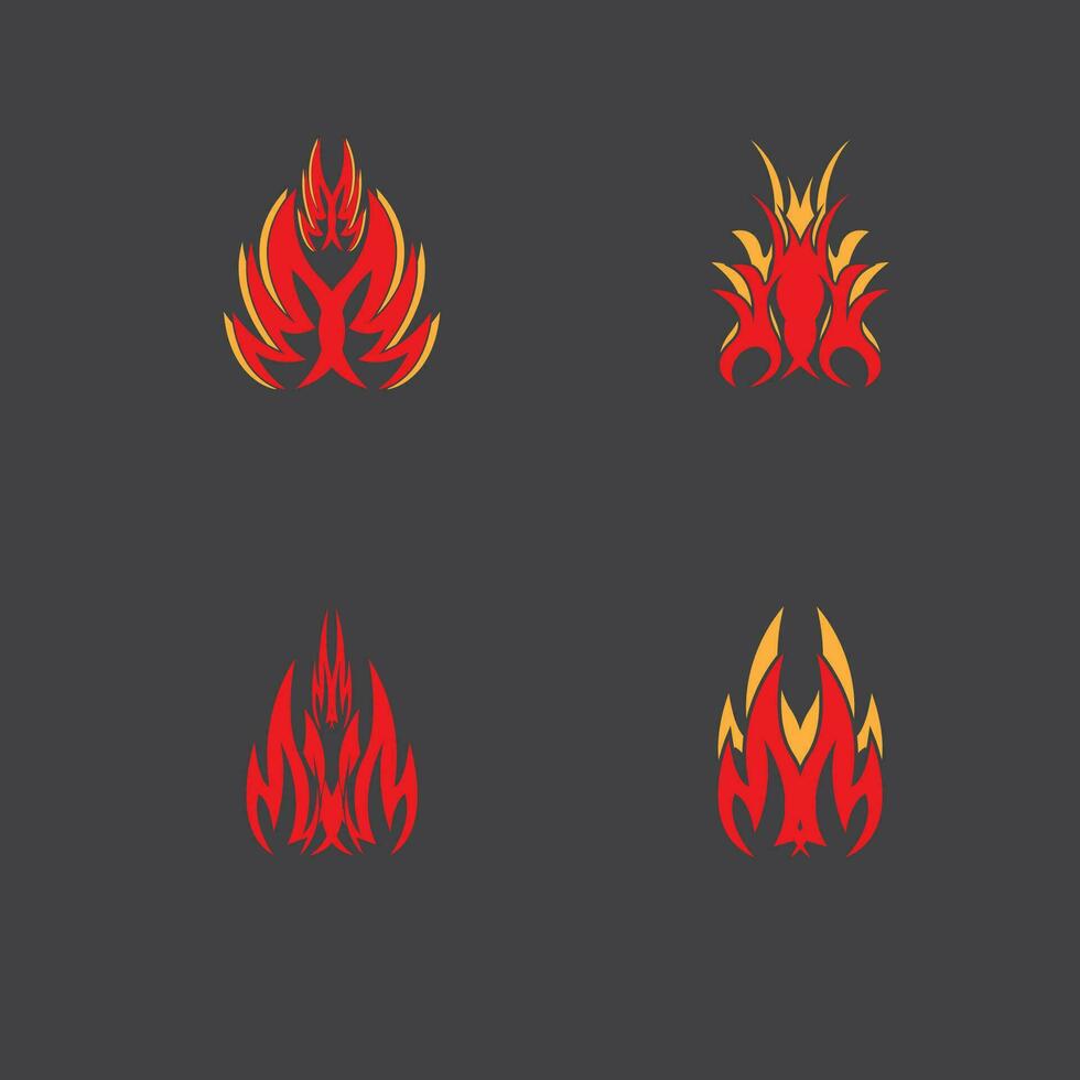 fuego fuego logo vector modelo ilustración