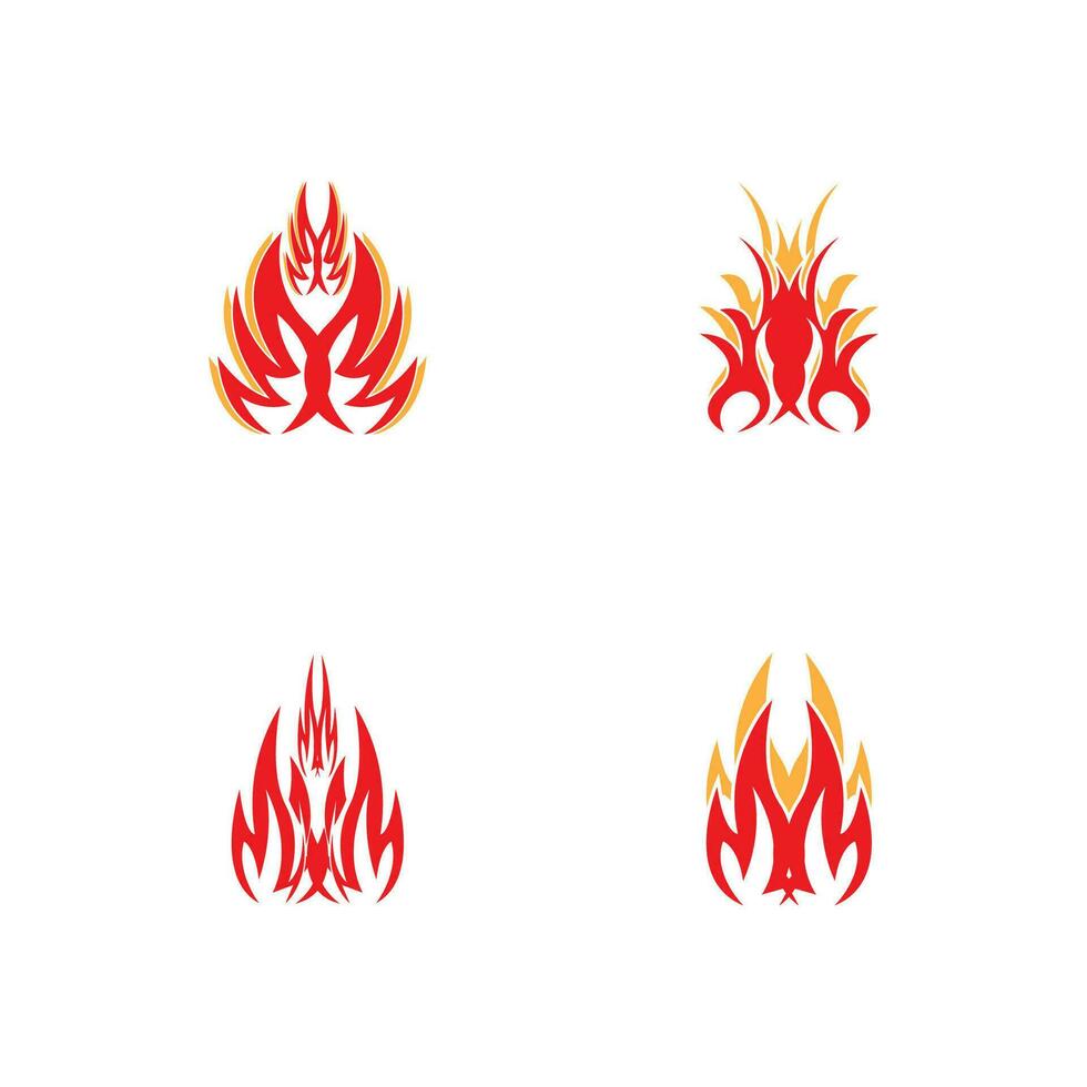 fuego fuego logo vector modelo ilustración