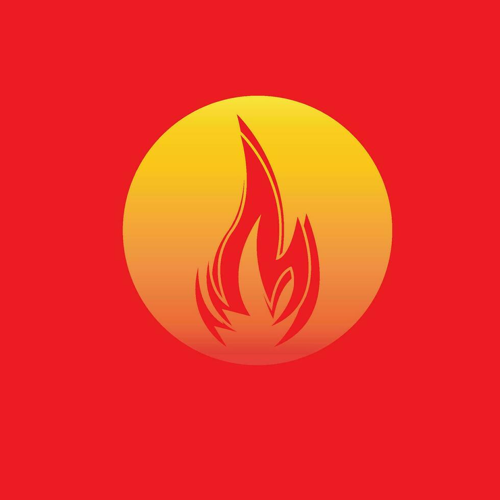 Fire Flame Logo Vector Template Illustration