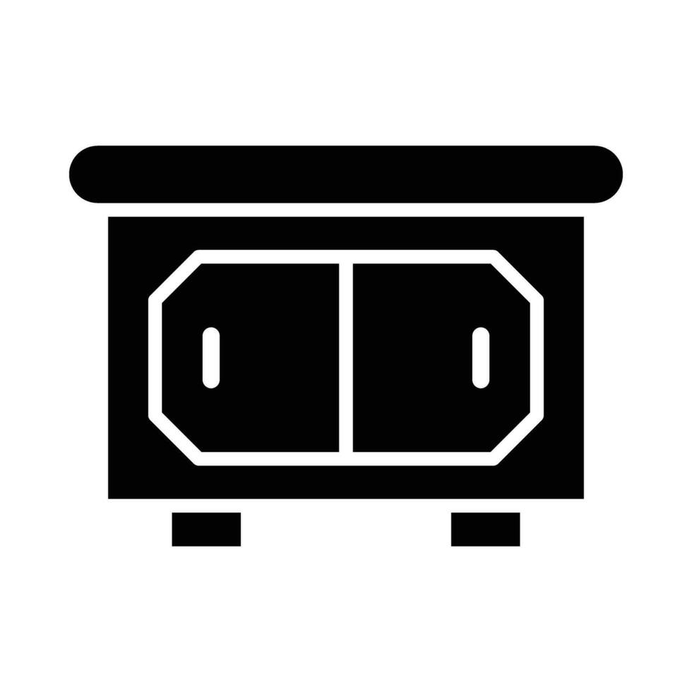 Desk Vector Glyph Icon For Personal And Commercial Use.