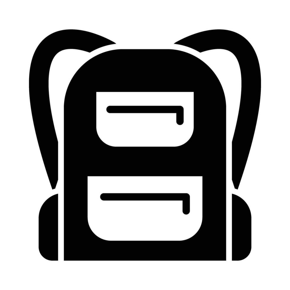 Backpack Vector Glyph Icon For Personal And Commercial Use.