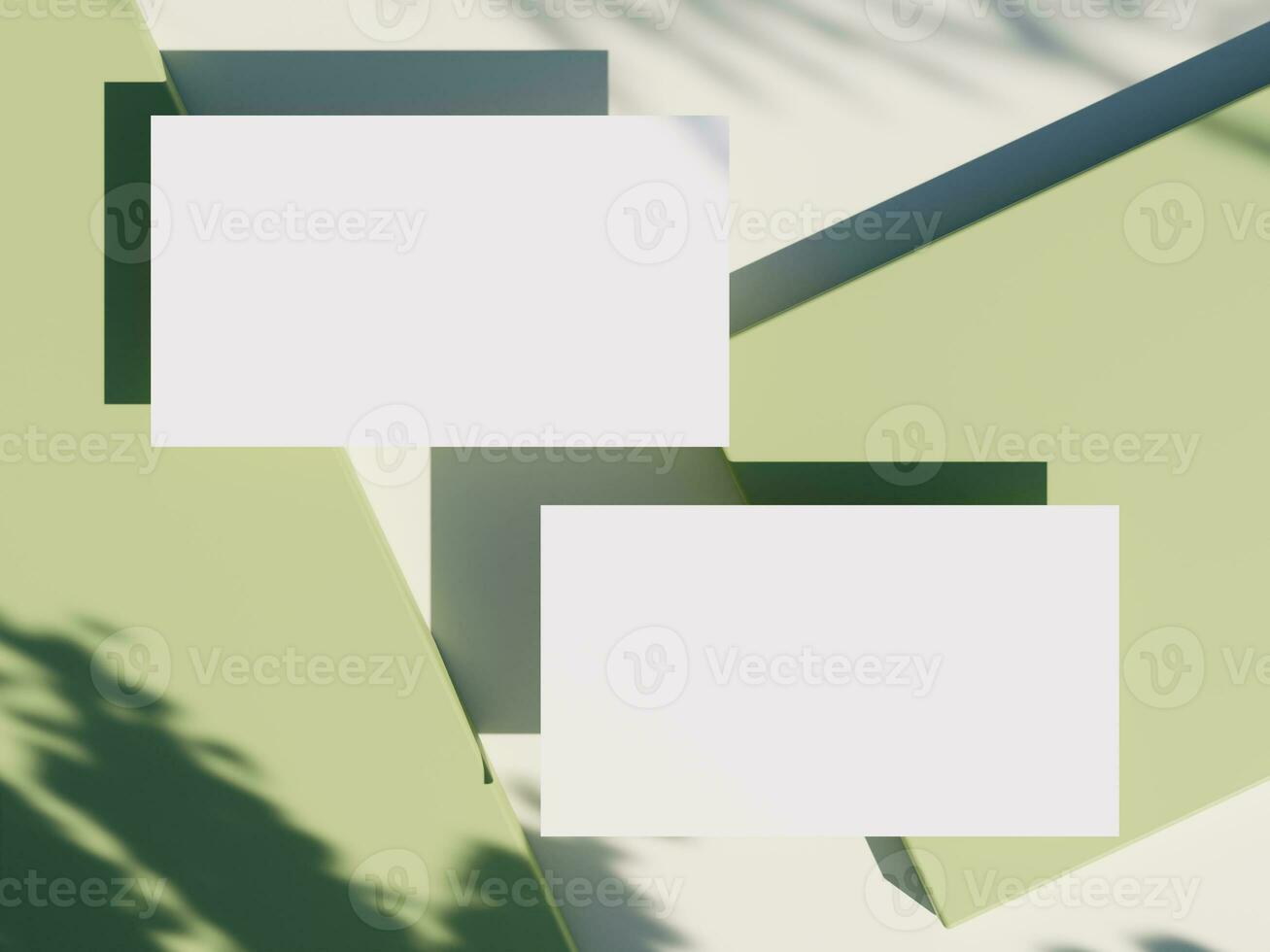 Corporate stationery set mockup at white textured paper business card background. photo