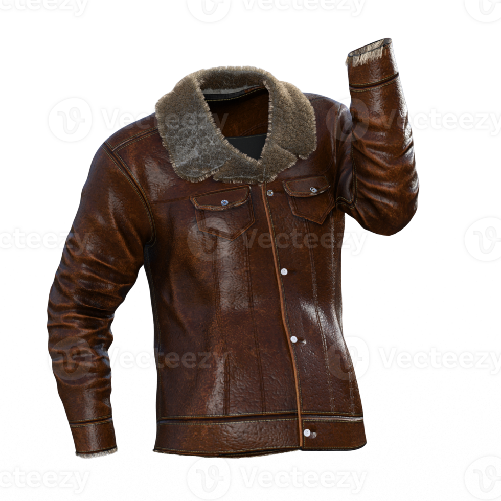 Bomber jacket on transparent png