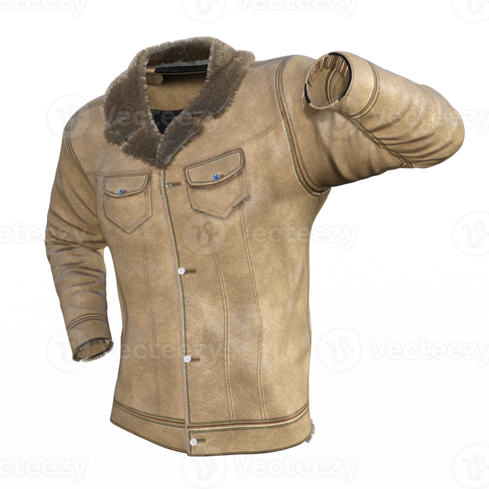 Bomber jacket on transparent png