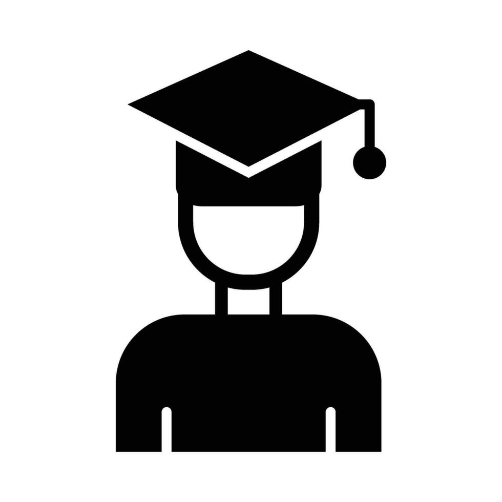 Student Vector Glyph Icon For Personal And Commercial Use.