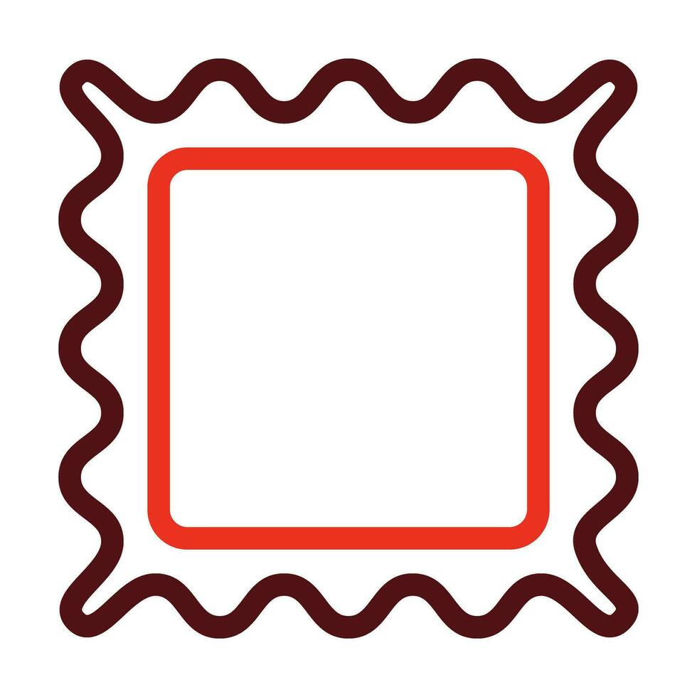 Picture Frame Thick Line Two Colors Icon Design vector