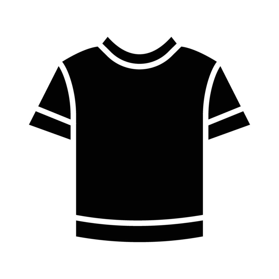 Crewneck Glyph Icon Design vector