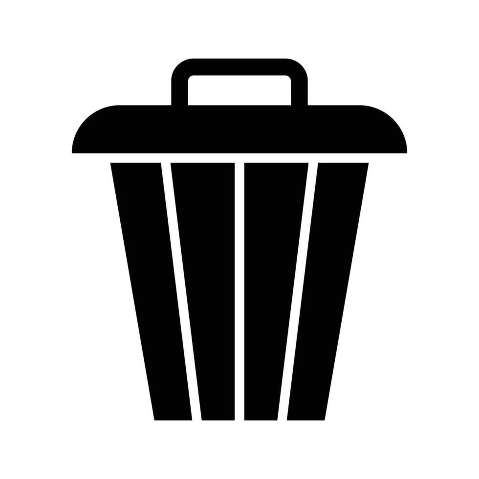 Dustbin Vector Glyph Icon For Personal And Commercial Use.
