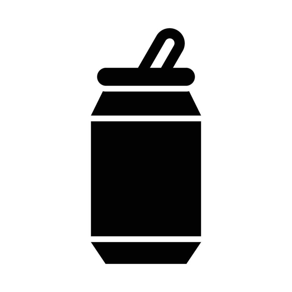 soda lata vector glifo icono para personal y comercial usar.