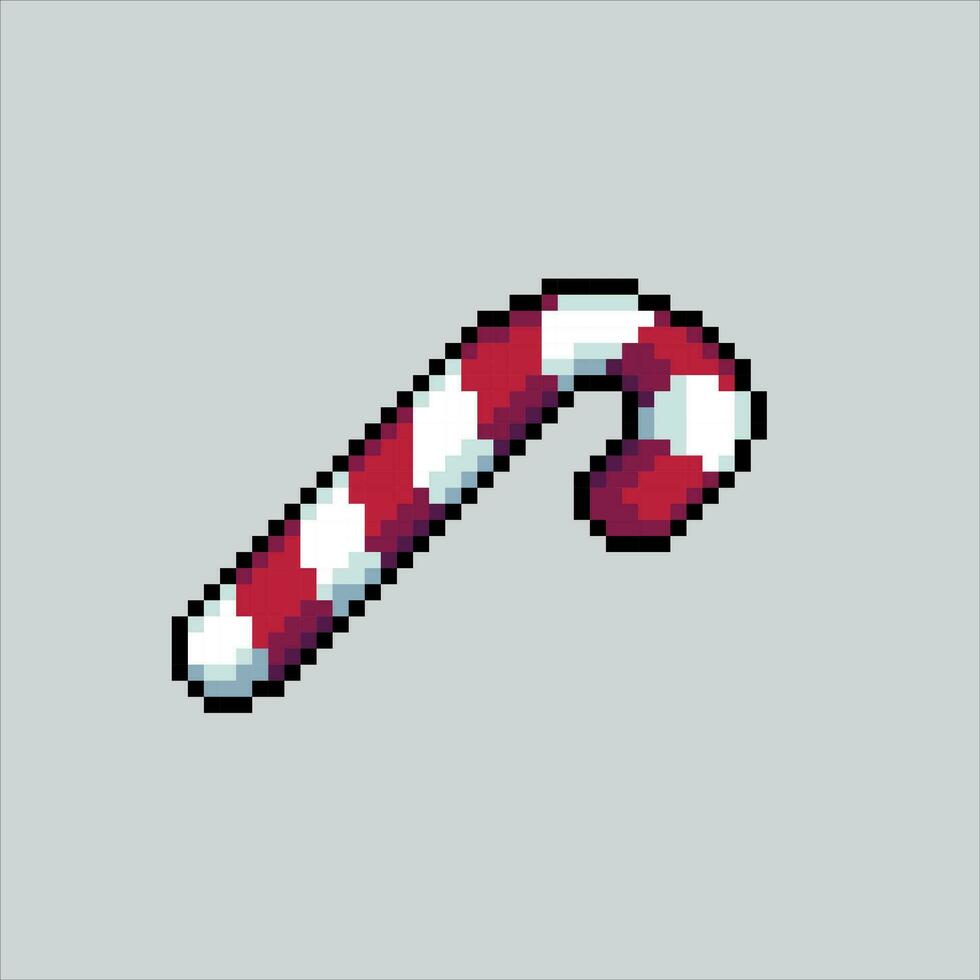 Pixel art illustration Christmas candy. Pixelated Christmas candy. Christmas candy pixelated for the pixel art game and icon for website and video game. old school retro. vector