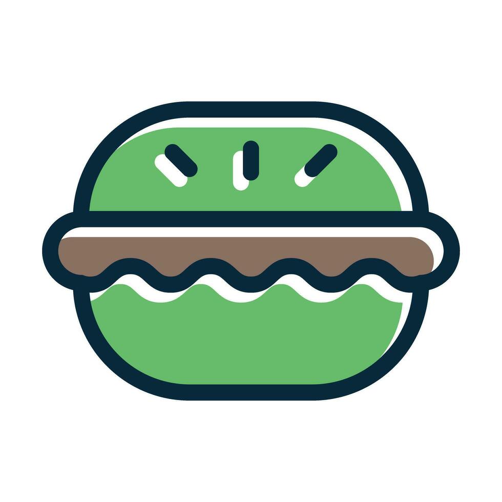 Macarons Vector Thick Line Filled Dark Colors