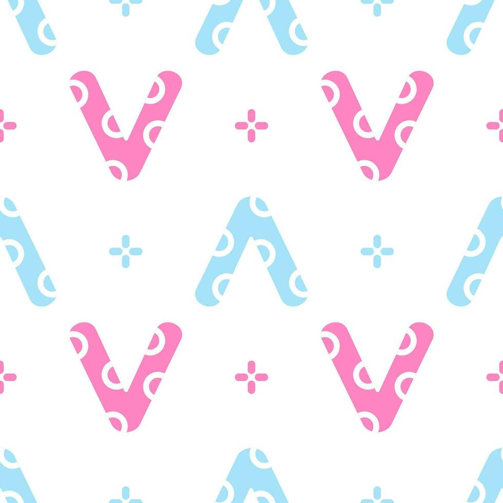 Abstract modern shapes seamless pattern background. vector
