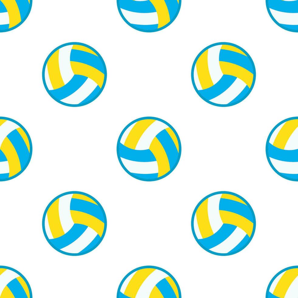 Volleyball Ball seamless pattern background. vector