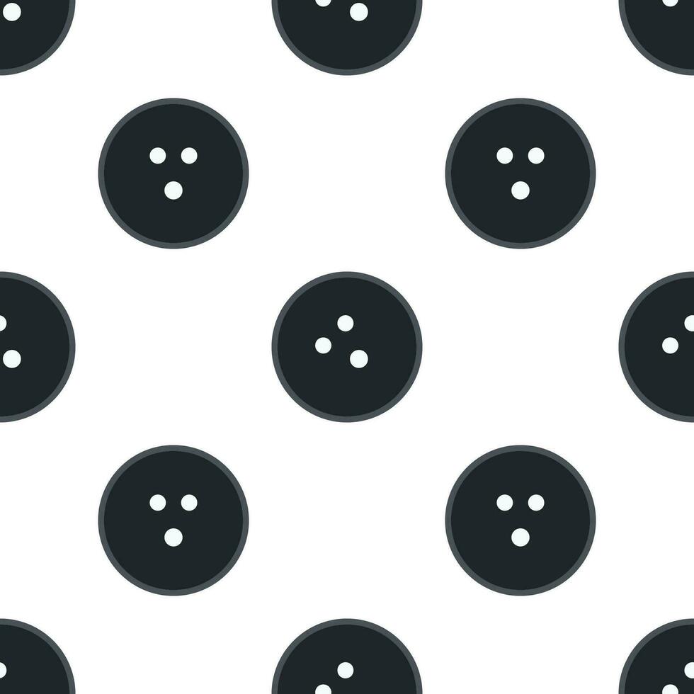 Black bowling ball seamless pattern background. vector