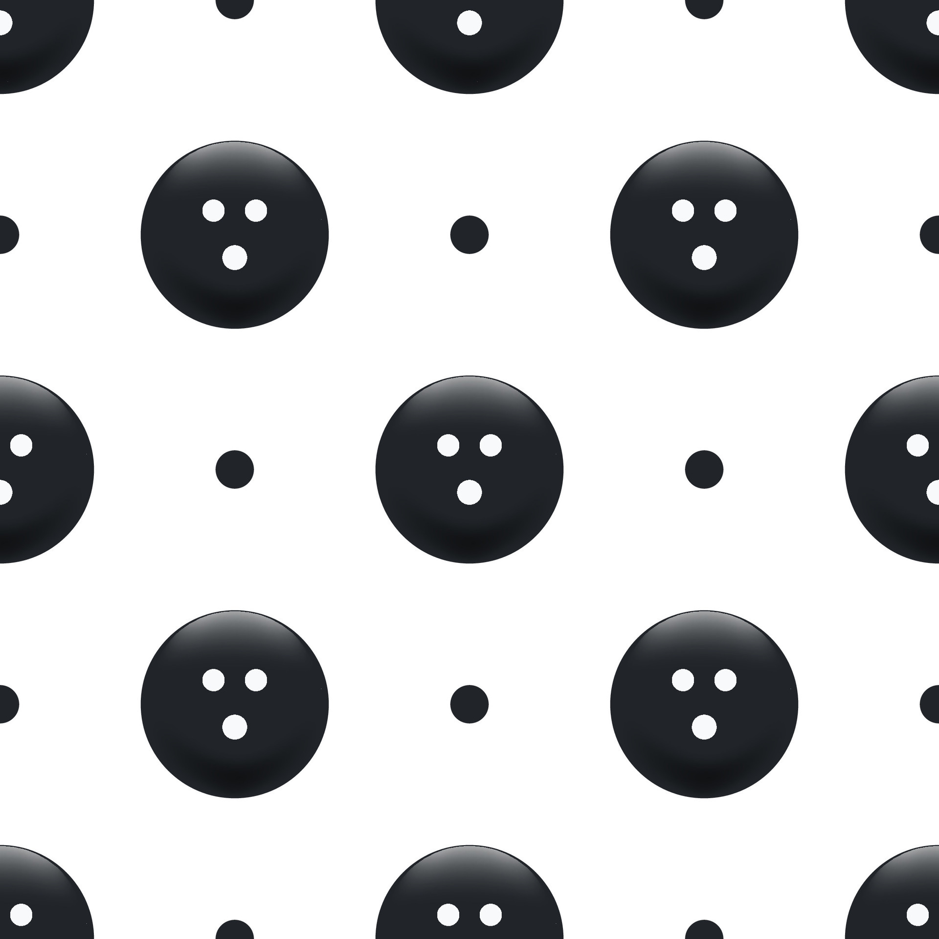 Black bowling ball seamless pattern background. 34203485 Vector Art at