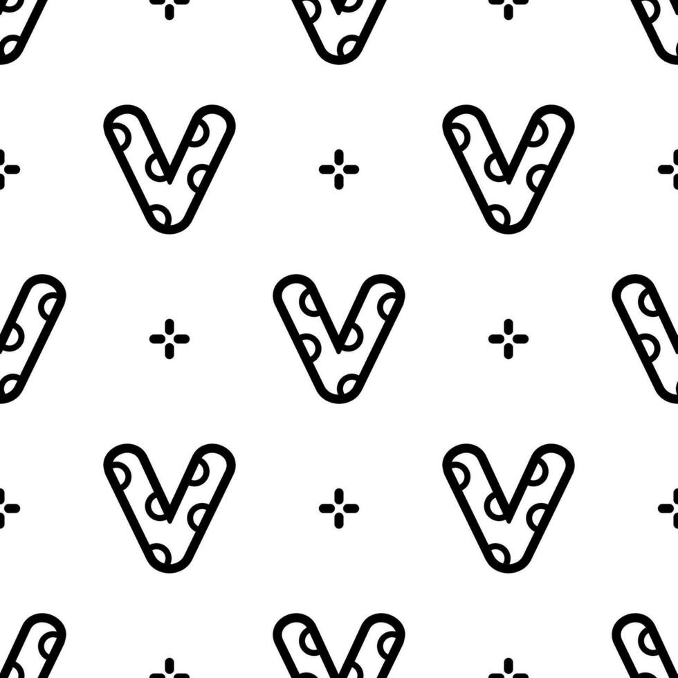 Abstract modern shapes seamless pattern background. vector