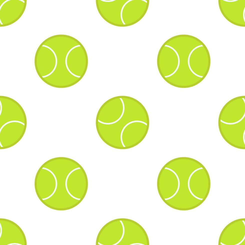 Tennis ball seamless pattern background. vector