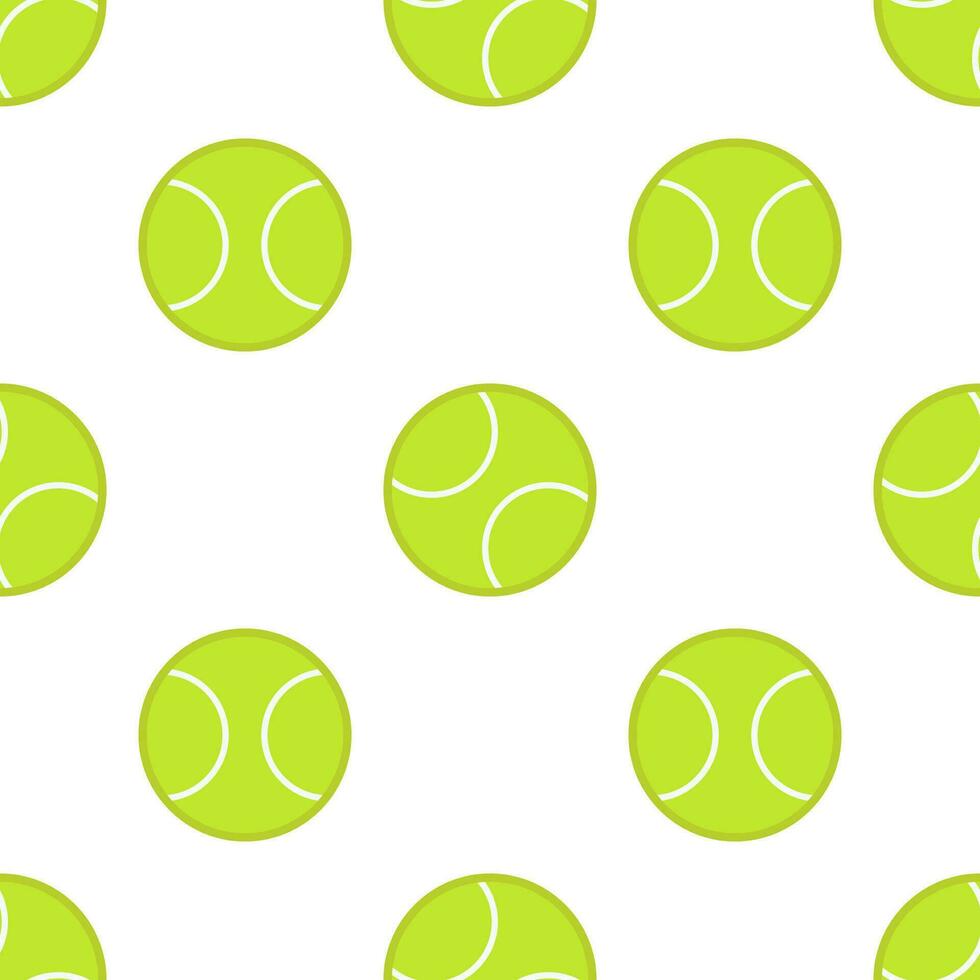 Tennis ball seamless pattern background. vector