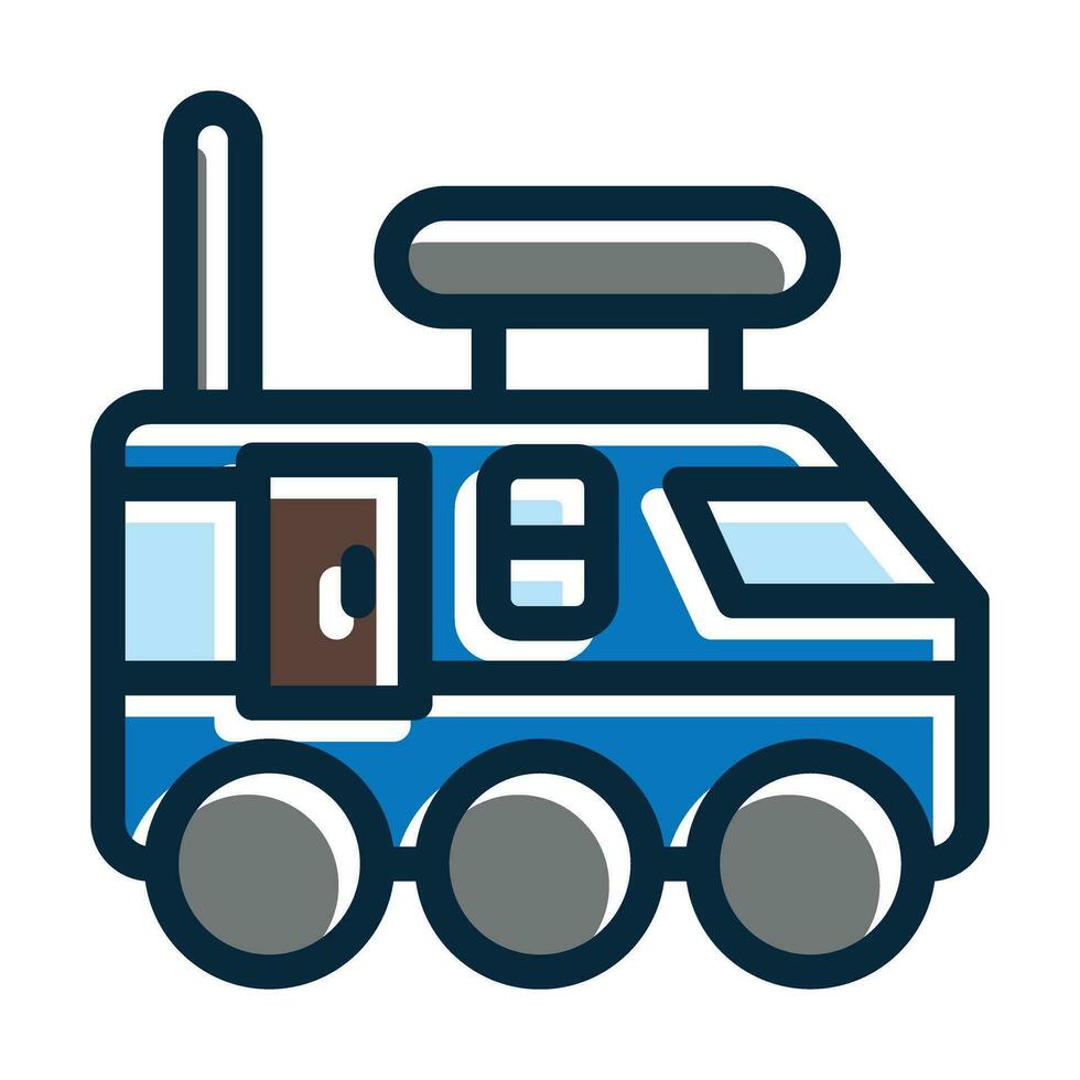 Colony Transport Vector Thick Line Filled Dark Colors