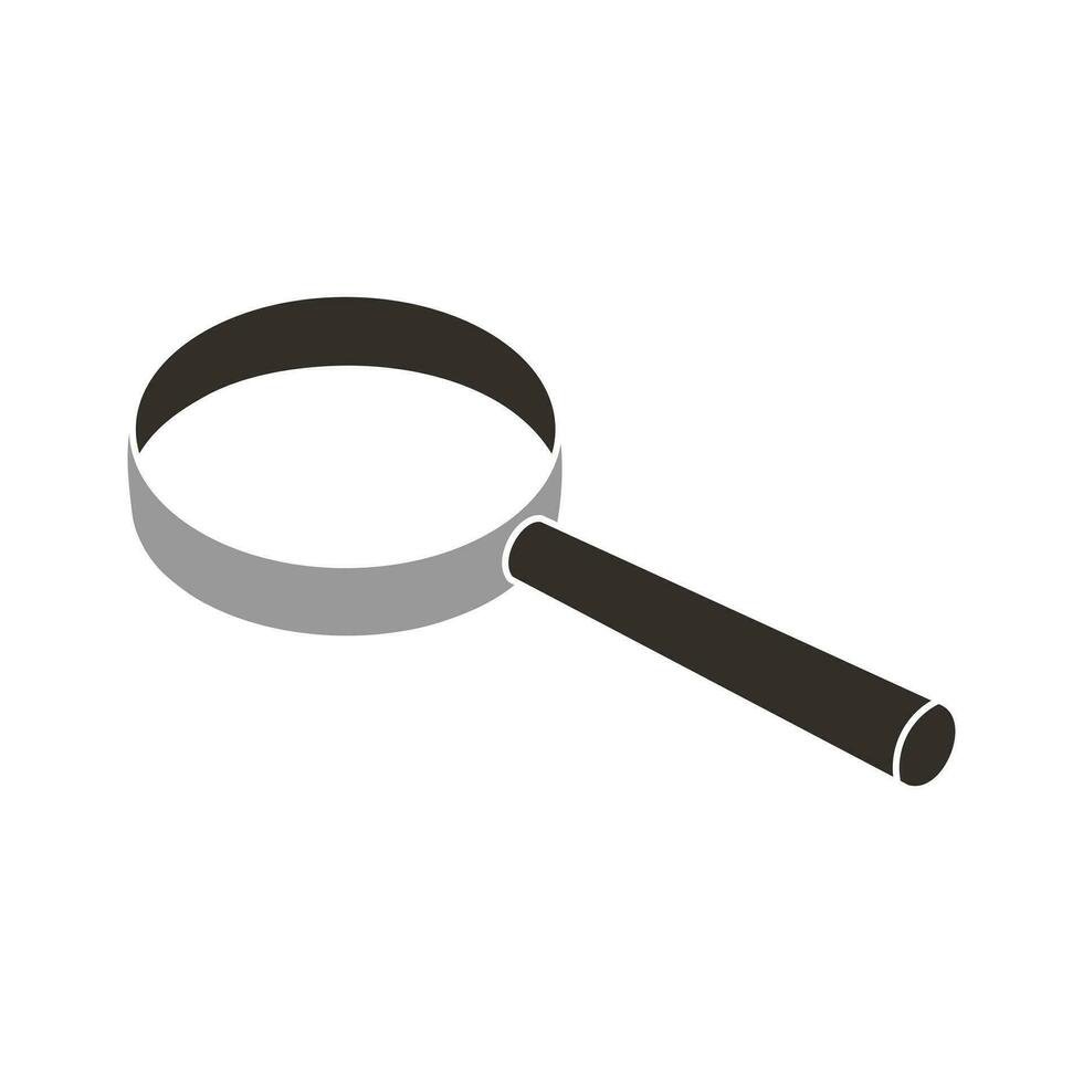 Magnify icon Realistic vector magnifying glass 34204025 Vector Art at