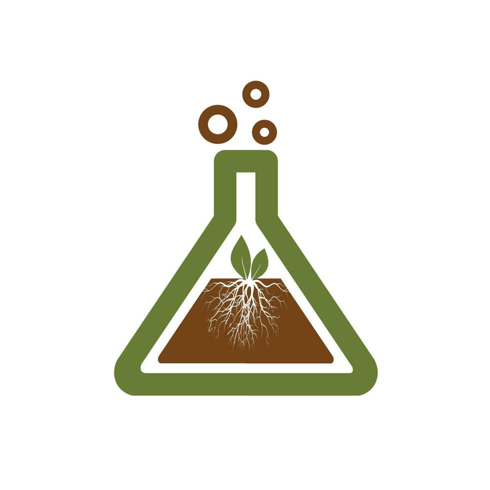 Bio chemistry lab triangle Logo Design Template Vector Illustration very elegant and luxury