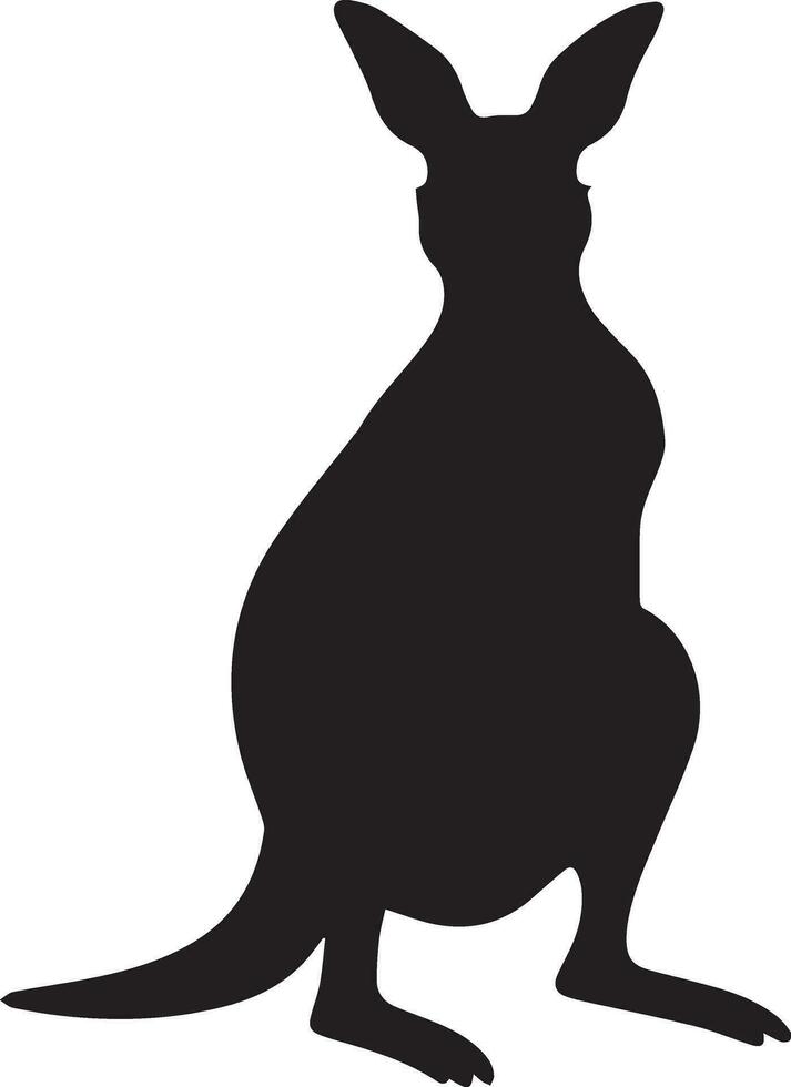 kangaroo animal vector silhouette illustration 3