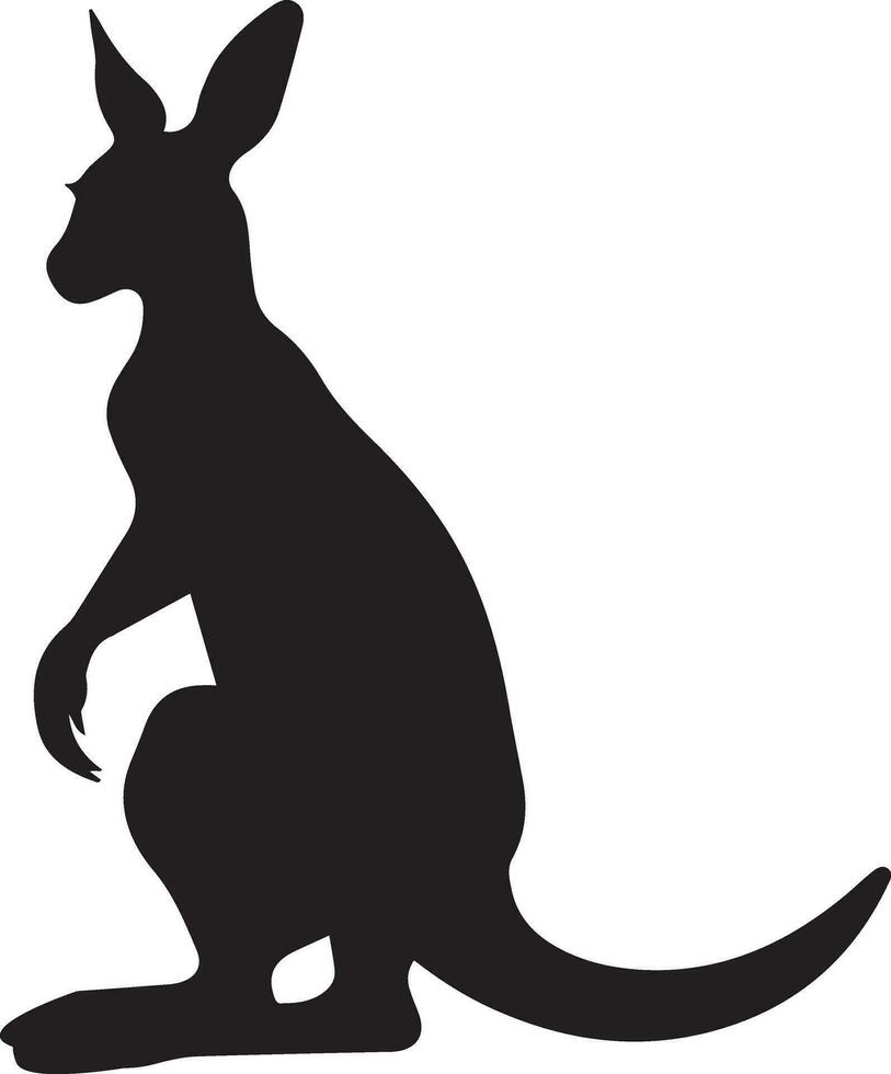 kangaroo animal vector silhouette illustration 10