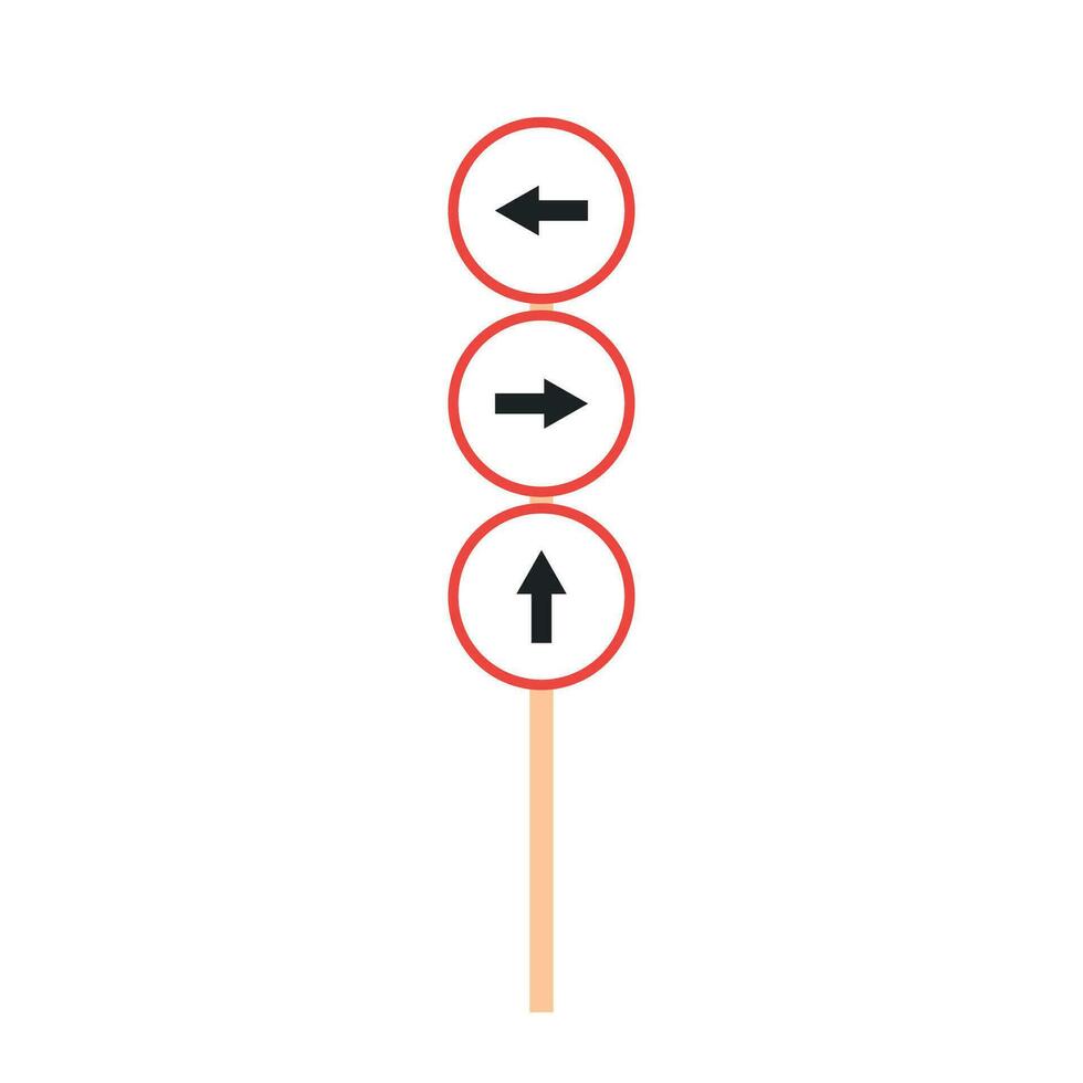 Direction arrow vector. Road sign. vector