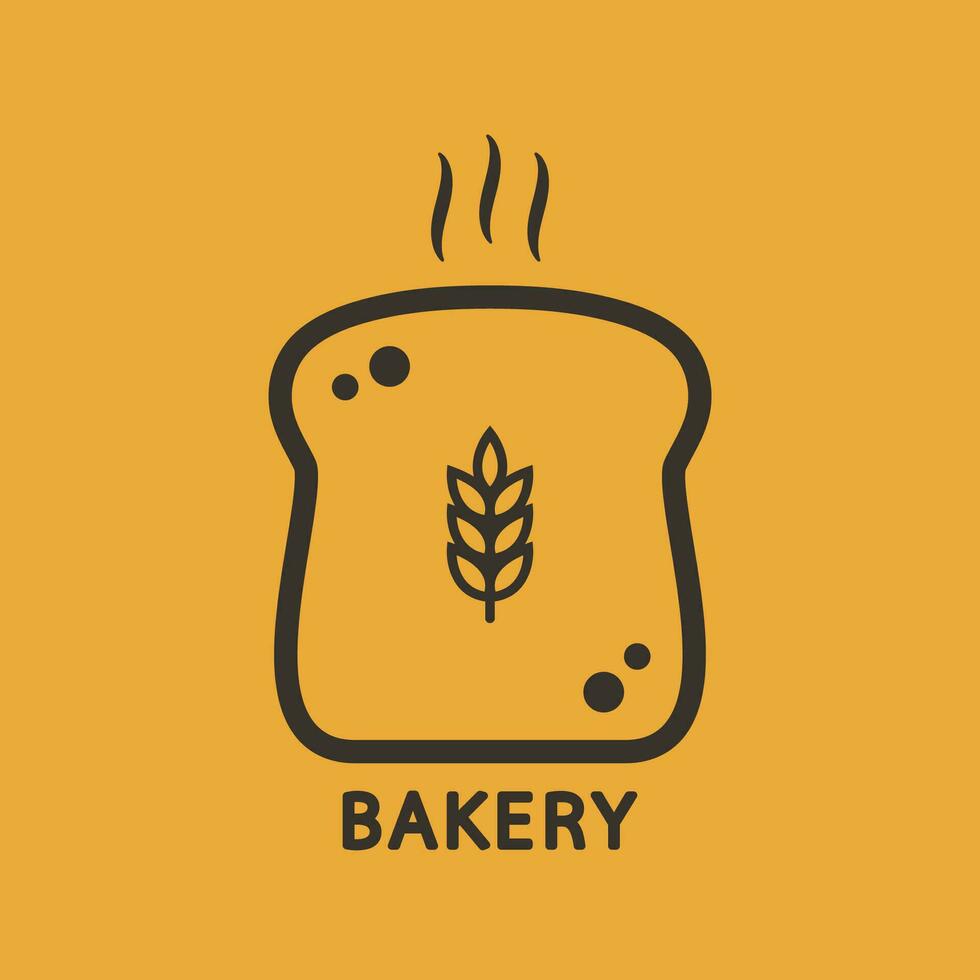 panadería logo diseño. un pan símbolo. un pan logo diseño. vector